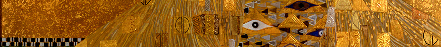 Bildausschnitt Gustav Klimt Adele