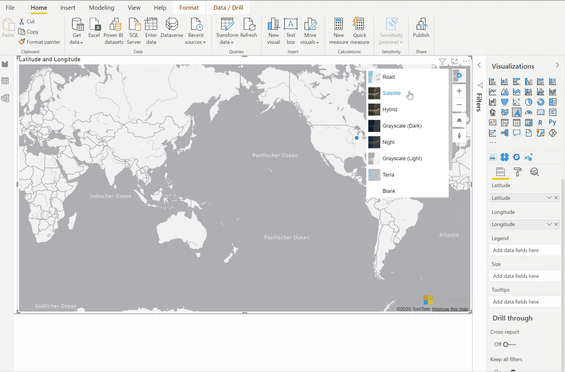 Azure Maps Kartenvisualisierung